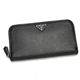 Prada（プラダ） 長財布 SAFFIANO ORO 1M0506 F0002 ブラック （H10.5×W19×D2）