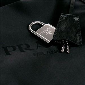 Prada（プラダ） トートバッグ NYLON LOGO JACQUARD VA0796 F0002 ブラック （H30×W51×D25）