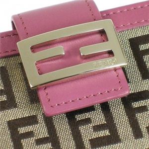 Fendi（フェンディ） Wホック財布 8M0188 F0HT0 ピンク （H9.5×W11×D2.5）