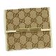 Gucci（グッチ） Wホック財布 METAL BAR 112664 9773 ベージュ/アイボリー （H10.5×W12×D3）