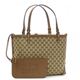 Gucci(グッチ) トートバッグ GUCCI CRAFT 247209 8453 ベージュ-EBONY (H28.5×W34×D15.5) - 縮小画像1