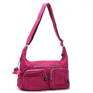 Kipling（キプリング） ショルダーバッグ BASIC K12944 125 レッド/ピンク （H18（C）×W35×D13）