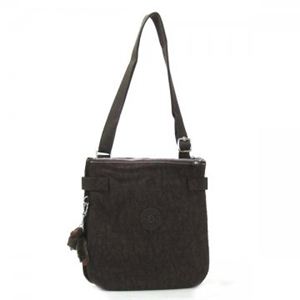 Kipling(キプリング) ショルダーバッグ BASIC K13162 740 ダークブラウン/ブラック (H26×W25×D4)