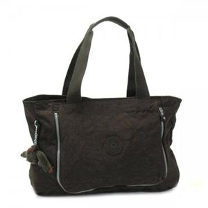 Kipling(キプリング) トートバッグ BASIC K13394 740 ダークブラウン/ブラック (H28×W40×D12)