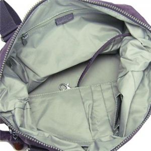 Kipling（キプリング） ハンドバッグ BASIC K13396 653 ダークパープル （H19.5×W34.5×D15.5）