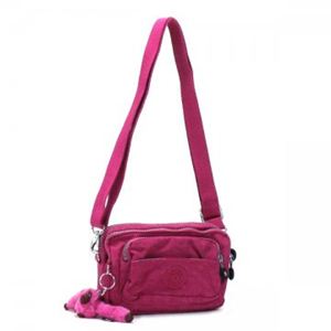 Kipling(キプリング) ベルトバッグ BASIC K13975 125 レッド/ピンク (H13×W19.5×D3.5)