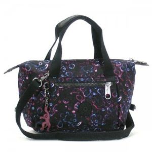 Kipling(キプリング) ハンドバッグ IF K11807 643 ブラック/ピンク (H14×W21.5×12.5)