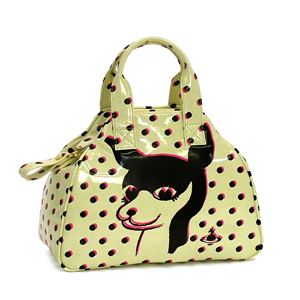 Vivienne Westwood(ヴィヴィアンウエストウッド) ハンドバッグ BAMBI 4768 アイボリー (H22×W29×D13)