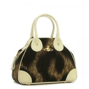 Vivienne Westwood�i���B���B�A���E�G�X�g�E�b�h�j �n���h�o�b�O LEOPARD 4646 �z���C�g/�u���E�� �iH23�~W14/30�~D14�j