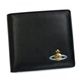 Vivienne Westwood(ヴィヴィアンウエストウッド) 二つ折り財布(小銭入れ付) NAPPA CALF 730V ブラック/ゴールド (H10.5×W11×D2.5)