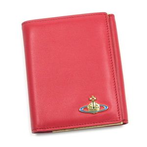 Vivienne Westwood(ヴィヴィアンウエストウッド) Wホック財布 NAPPA CALF 737V ピンク/ゴールド (H12×W10×D2)