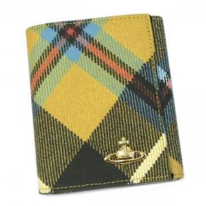 Vivienne Westwood(ヴィヴィアンウエストウッド) Wホック財布 DERBY 737V イエロー (H12×W10×D2)