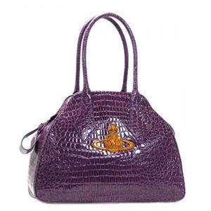 Vivienne Westwood(ヴィヴィアンウエストウッド) ハンドバッグ CHANCERY 5008 パープル (H32×W42×D18)