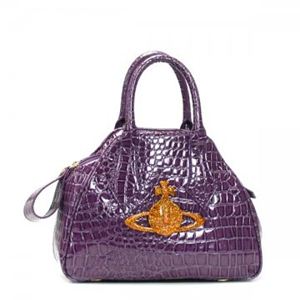 Vivienne Westwood(ヴィヴィアンウエストウッド) ハンドバッグ CHANCERY 5010 パープル (H21×W28×D12)