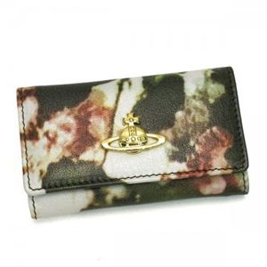 Vivienne Westwood(ヴィヴィアンウエストウッド) キーケース EBURY 720V レッド/ブラウン (H6×W10×D1.5)