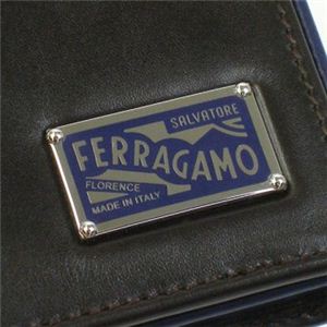 Ferragamo（フェラガモ） 長財布 MENS SLG FELIX 668837 443485 ダークブラウン （H19xW9.5xD2）