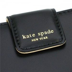 KATE SPADE（ケイトスペード） 二つ折り財布（小銭入れ付） JANE STREET PWRU1313 86 ブラック （H9.5×W14.5×D3.5）