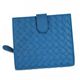 BOTTEGA VENETA（ボッテガベネタ） 二つ折り財布（小銭入れ付） PORTAMONETE INTRECCI 114073 4303 ライトブルー （H11×W12×D3）