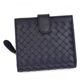BOTTEGA VENETA（ボッテガベネタ） 二つ折り財布（小銭入れ付） P.FOGLIO INTRECCIATO 195432 5009 ダークネイビー （H10.5×W11×D3.5）
