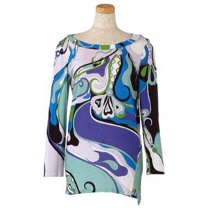 Emilio Pucci(エミリオプッチ) レディースTシャツ 11RN41 3 グリーン (L65 S53 W45 SH40)