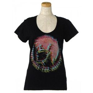 DIESEL(ディーゼル) レディースTシャツ CKB9 900 ブラック (L59 S12 W40 SH36)