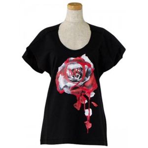 Alexander McQueen（アレキサンダーマックイーン） レディースカットソー 423902 C74 ブラック （L64 S（35） W44）