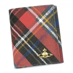 Vivienne Westwood（ヴィヴィアンウエストウッド） Wホック財布 DERBY 737V レッド/ブラウン