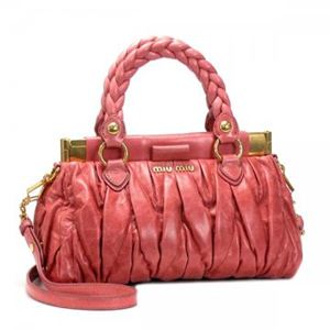 MIUMIU（ミュウミュウ） ハンドバッグ MATELASSE LUX RN0670 28 SALMON (416370)