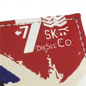 DIESEL（ディーゼル） 二つ折り財布（小銭入れ付） MONEY-MONEY X00373 H3348 ブルー