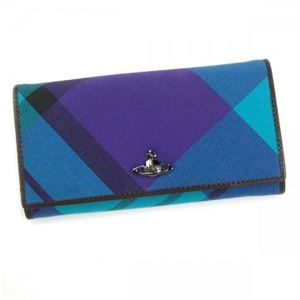 Vivienne Westwood（ヴィヴィアンウエストウッド） 長財布 SUMMER TARTAN 1032V パープル