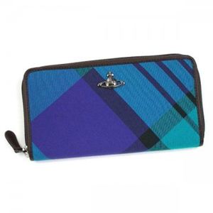 Vivienne Westwood（ヴィヴィアンウエストウッド） 長財布 SUMMER TARTAN 5140V パープル