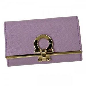 Ferragamo（フェラガモ） キーケース GANCINI ICONA VITELL 224627 455629 ライトパープル - 拡大画像