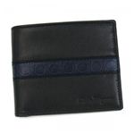 Ferragamo（フェラガモ） 二つ折り財布（小銭入れ付） MENS SLG FORM 668928 462845 ブラック/ブルー