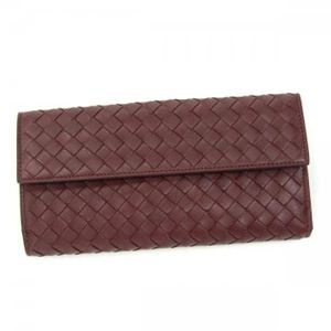 BOTTEGA VENETA（ボッテガベネタ） 長財布 PORTAMONETE INTRECCI 134075 6130 ワイン