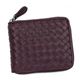 BOTTEGA VENETA（ボッテガベネタ） 二つ折り財布（小銭入れ付） P.FOGLIO INTRECCIATO 222536 6115 ダークパープル