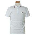 MONCLER（モンクレール） メンズポロシャツ 8335900 1 ホワイト （L65 S20 W49 SH44 M）