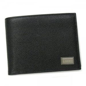 DOLCE&GABBANA（ドルチェアンドガッバーナ） 二つ折り財布（小銭入れ付）  BP0457 80999 ブラック