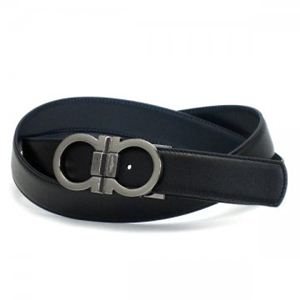 Ferragamo（フェラガモ） ベルト CINTURE UOMO 678793  ネイビー/ブラック