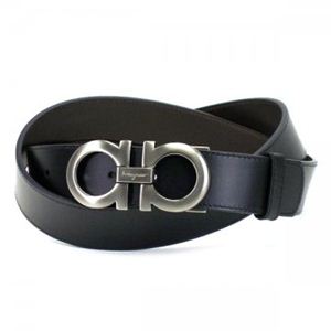 Ferragamo（フェラガモ） ベルト DOUBLE ADJUS 675542 312615 ブラック/ブラウン