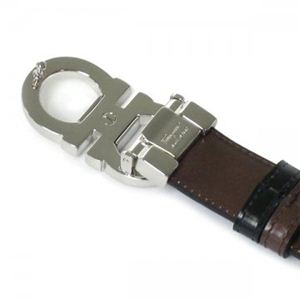 Ferragamo（フェラガモ） ベルト DOUBLE ADJUS 678007 380287 ブラック/ブラウン