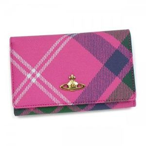 Vivienne Westwood（ヴィヴィアンウエストウッド） 二つ折り財布（小銭入れ付） DERBY 2232V  ピンク
