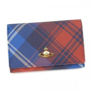 Vivienne Westwood（ヴィヴィアンウエストウッド） 2ツオリL字ファスナー DERBY 2232V  ブルー/RD - 拡大画像