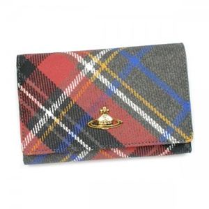 Vivienne Westwood（ヴィヴィアンウエストウッド） 2ツオリL字ファスナー DERBY 2232V  レッド/ブラウン - 拡大画像