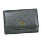 Vivienne Westwood（ヴィヴィアンウエストウッド） 二つ折り財布（小銭入れ付） METAL 746V  ダークグレー
