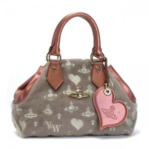Vivienne Westwood（ヴィヴィアンウエストウッド） ハンドバッグ NEW LOGOMANIA 13.103  ベージュ - 拡大画像