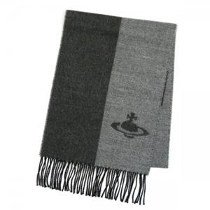 Vivienne Westwood（ヴィヴィアンウエストウッド） マフラー 2 F558 4 グレー - 拡大画像