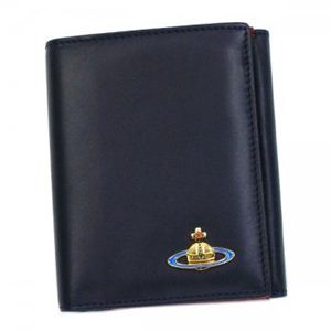Vivienne Westwood(ヴィヴィアンウエストウッド) Wホック財布 NAPPA 737V ネイビー