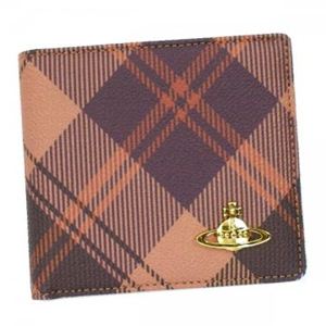 Vivienne Westwood（ヴィヴィアンウエストウッド） 二つ折り財布（小銭入れ付） DERBY 730V オレンジ