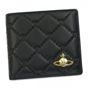 Vivienne Westwood（ヴィヴィアンウエストウッド） 二つ折り財布（小銭入れ付） ANGEL 730V ブラック