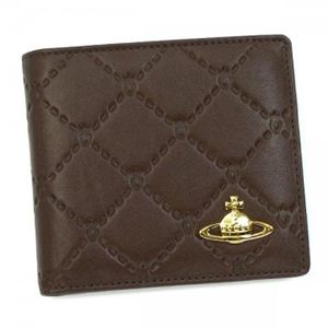 Vivienne Westwood（ヴィヴィアンウエストウッド） 二つ折り財布（小銭入れ付） ANGEL 730V ダークブラウン